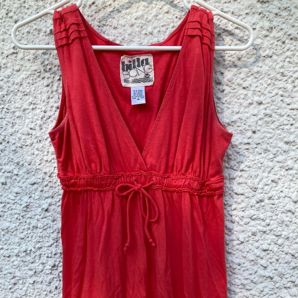 BILLABONG Women's M Medium Coral Pink V-Neck Empire Waist Tank purchased at REI